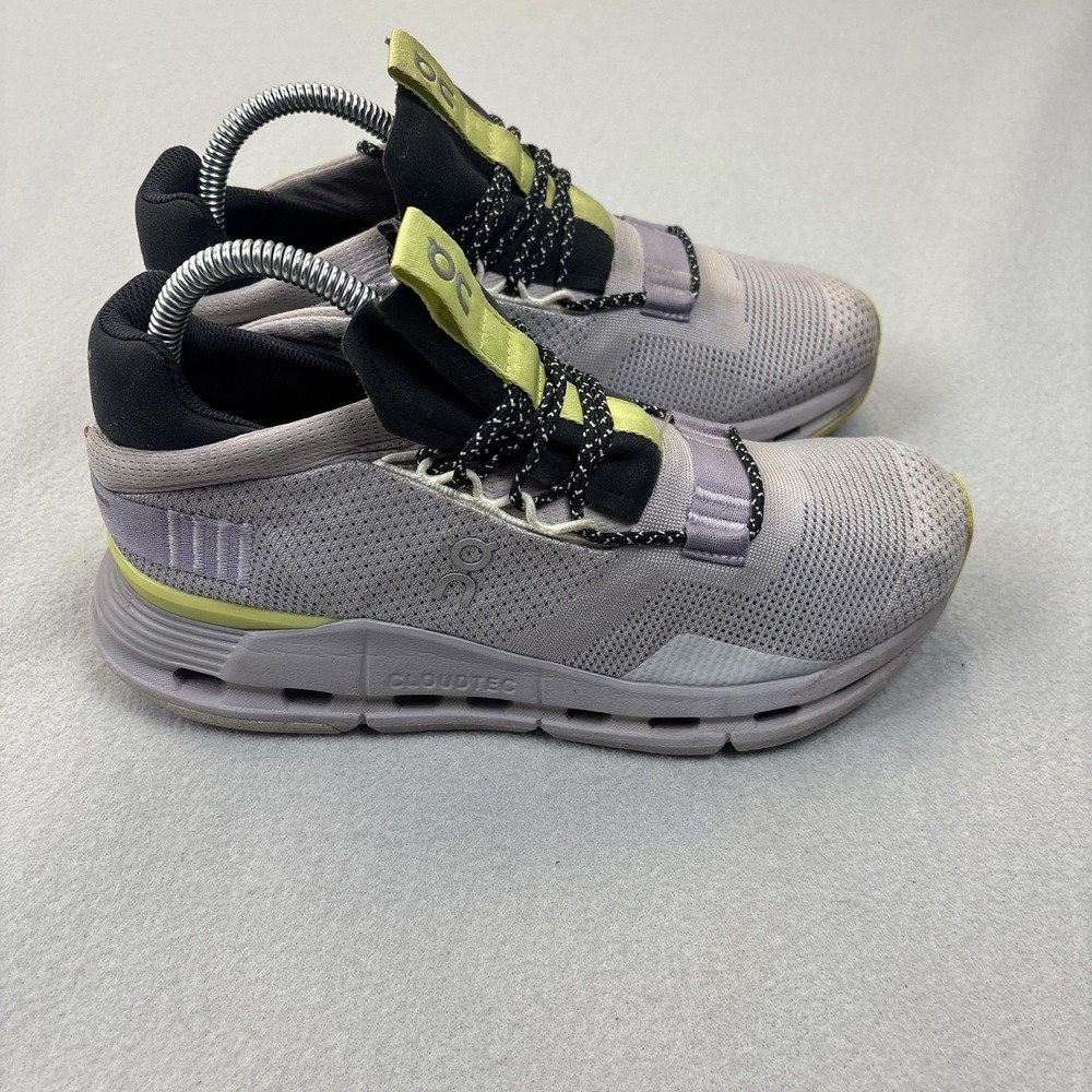On Cloudnova Shoes Womens Size 7.5 Purple CloudTec Sneakers Athletic 26.98313